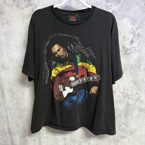Vintage Bob Marley Zion Rootswear T Shirt Mens 1X Band Tee